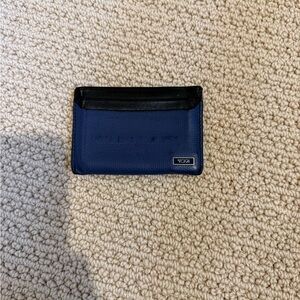 Tumi Black and Blue Card Holder